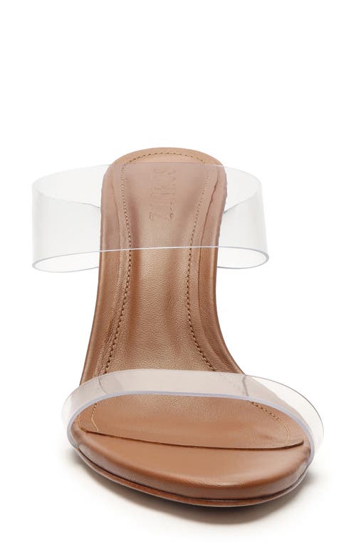 Schutz Ariella Strappy See-through Vinyl Slide High-heel Sandals