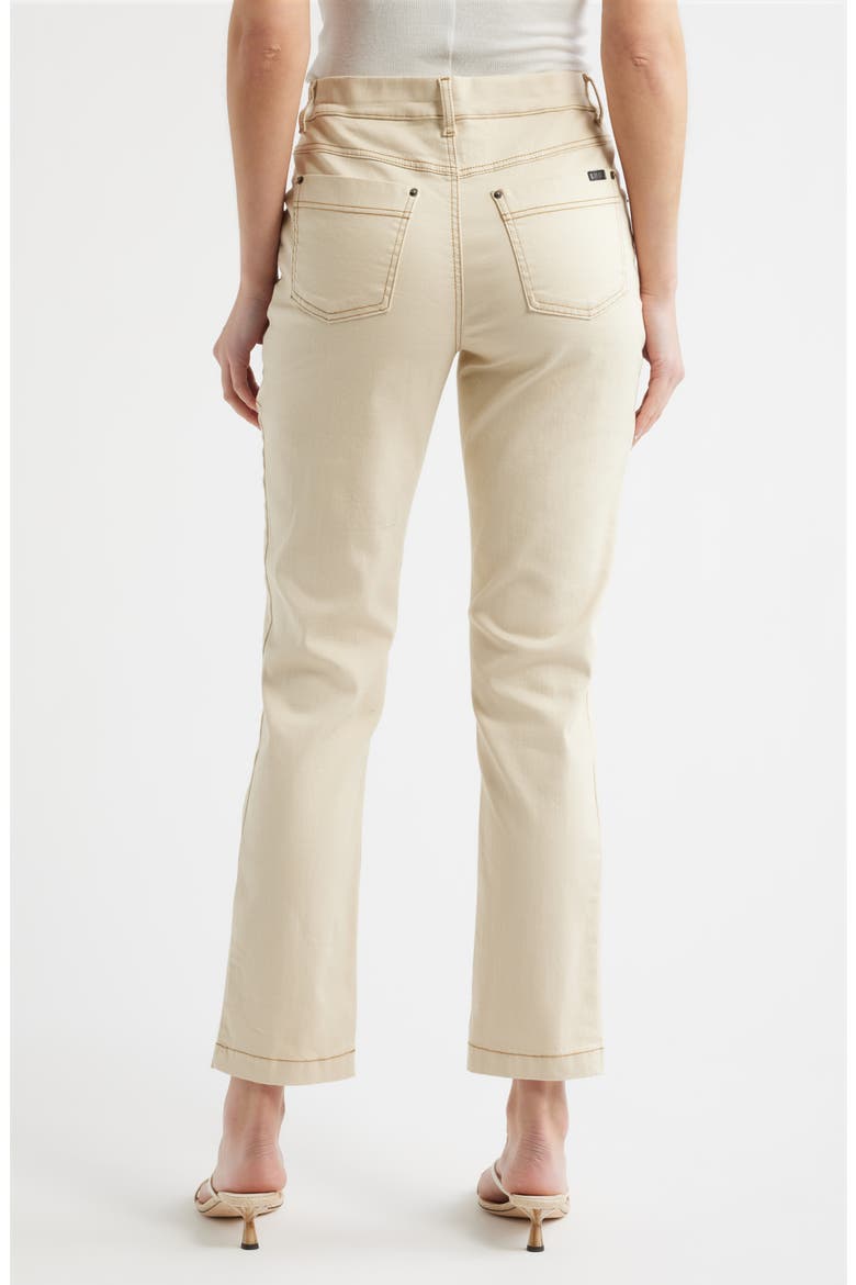 Crosshatch Denim Straight Leg Leggings, Alternate, color, ECRU