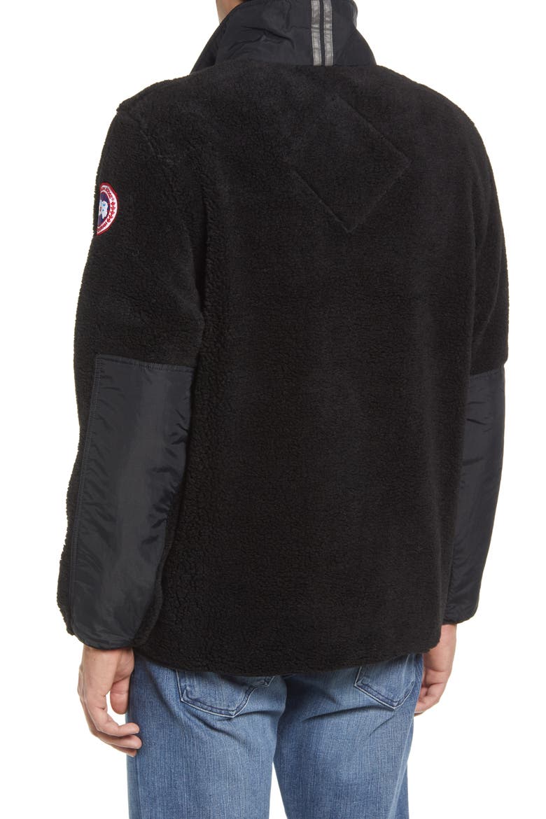 Renfrew Fleece Half Zip Pullover, Alternate, color, BLACK - NOIR