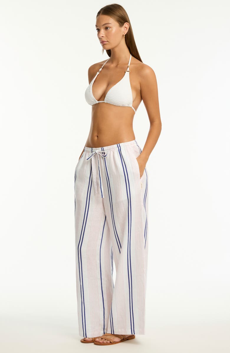 Sea Level Newport Surf Cover-Up Pants, Alternate, color, Light Pink