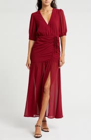 WISHLIST Ruched Maxi Dress