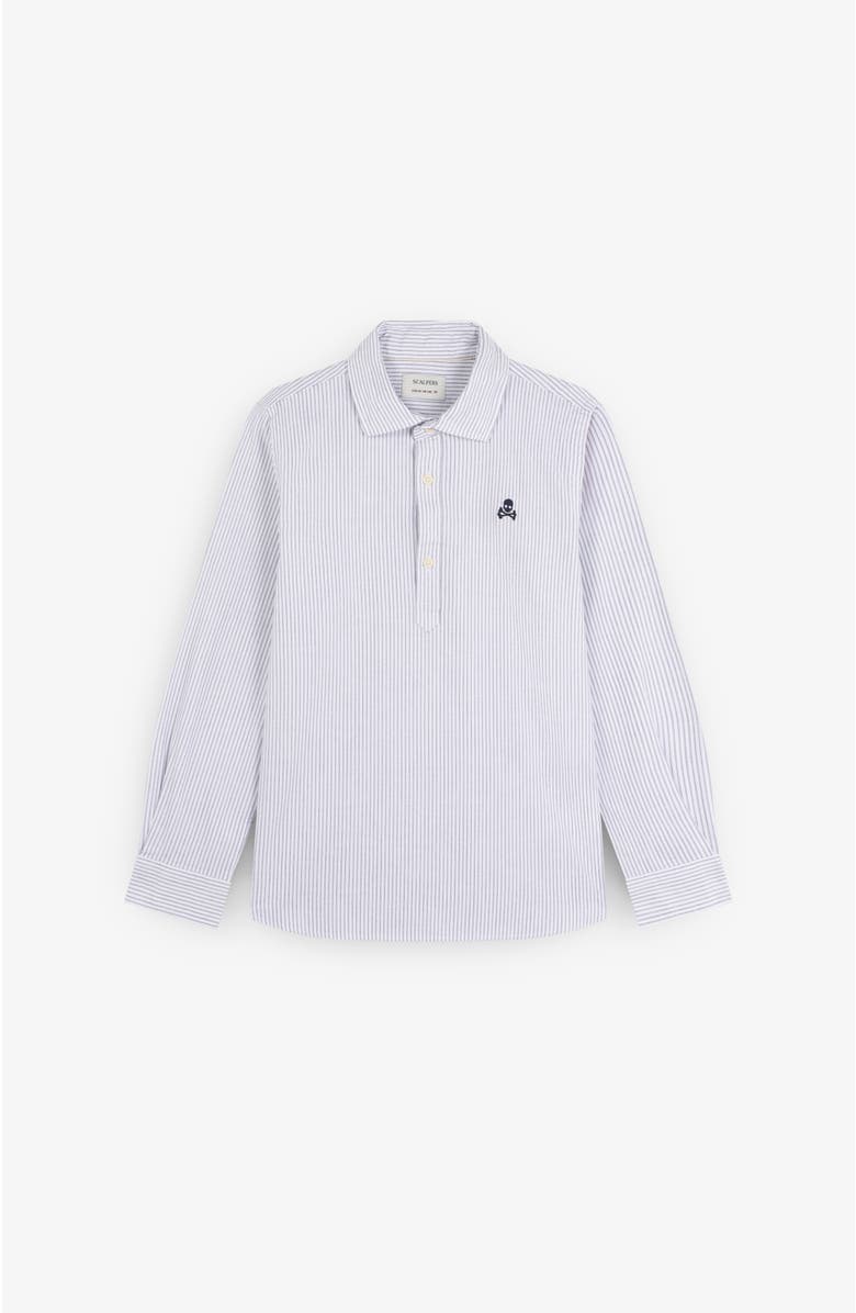 Scalpers Polerashirt Kids, Main, color, Navystripes