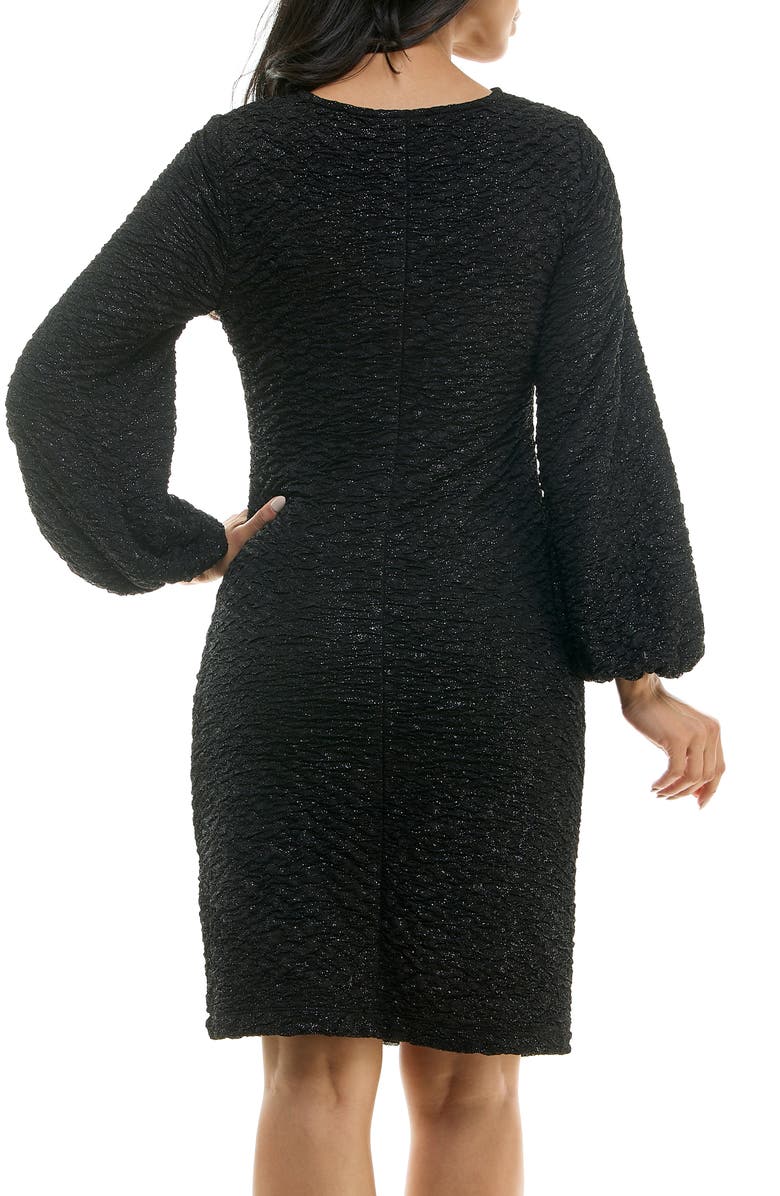 Glitter Long Sleeve Body-Con Dress