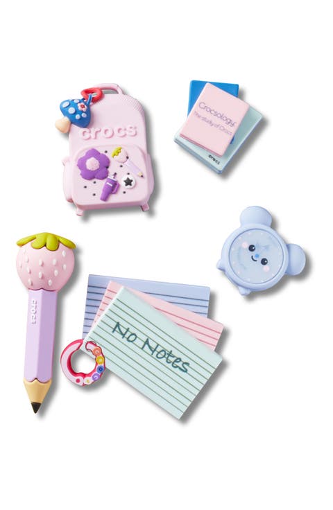 Assorted 5-Pack Back to School Jibbitz™ Shoe Charms