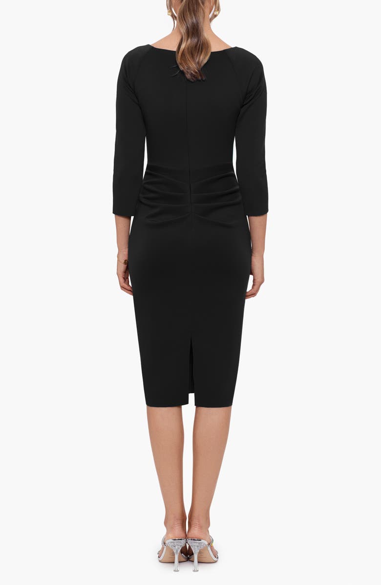 Xscape Evenings Ruffle Scuba Knit Cocktail Dress, Alternate, color, 