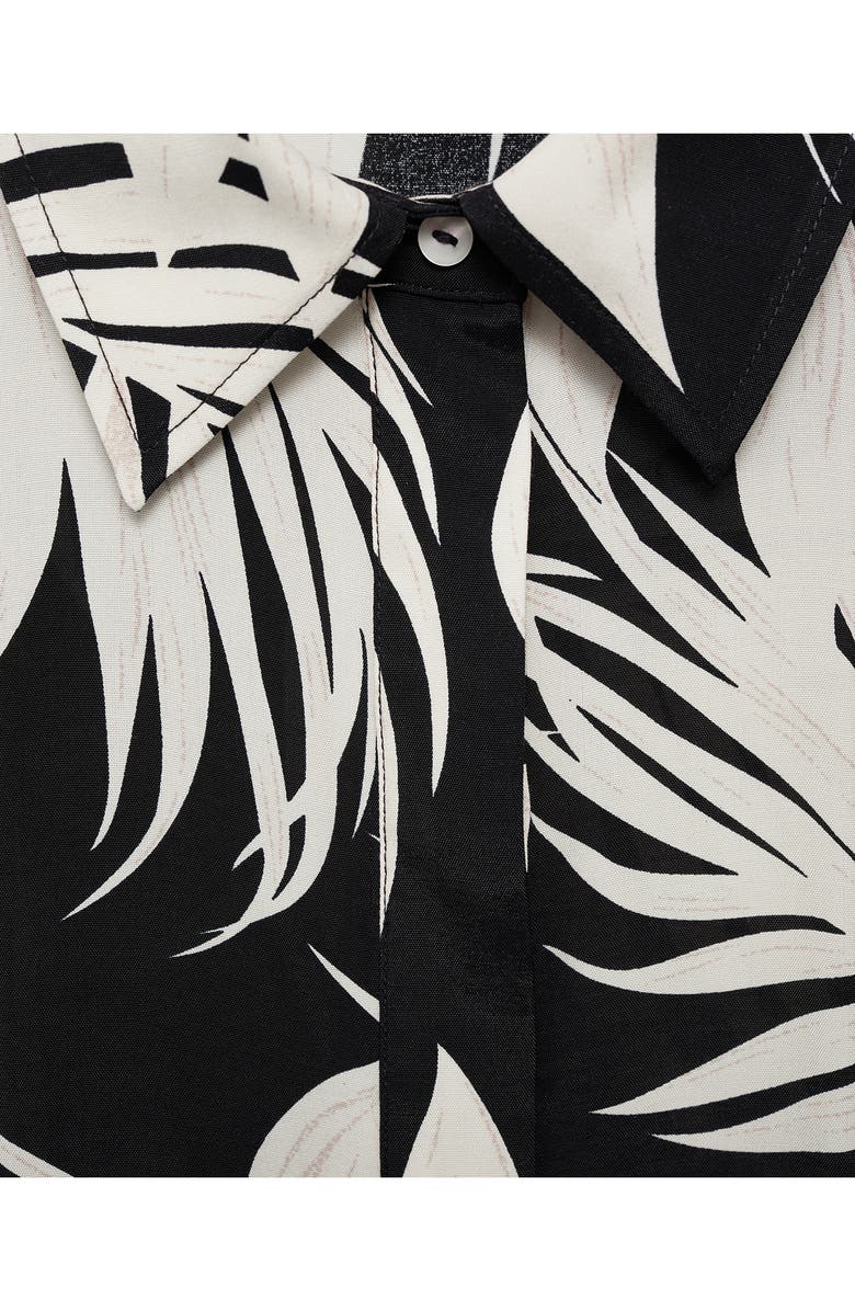 MANGO Print Tie Waist Jumpsuit, Alternate, color,