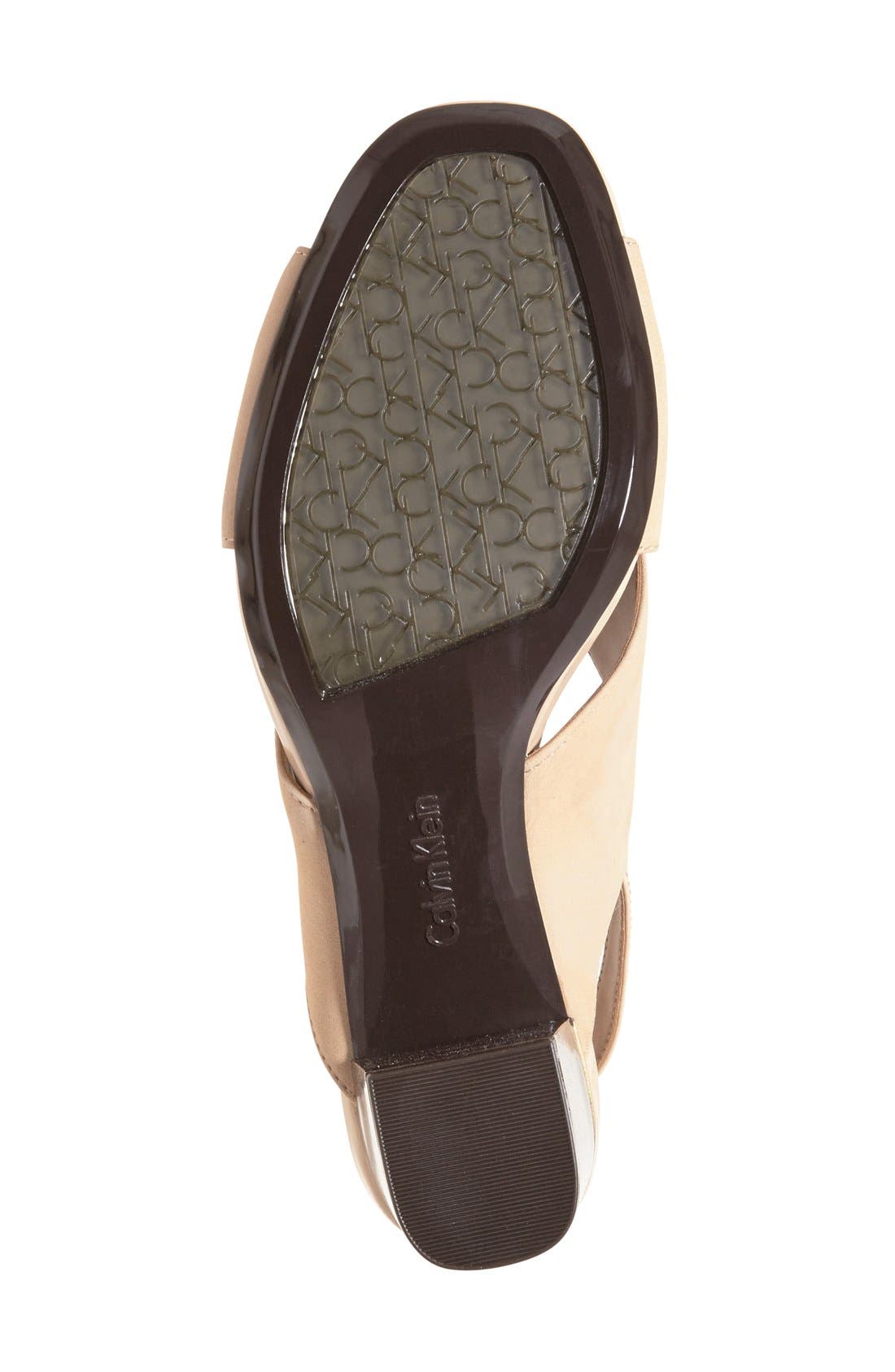 Calvin Klein 'Cindya' Slingback Sandal, Alternate, color, 