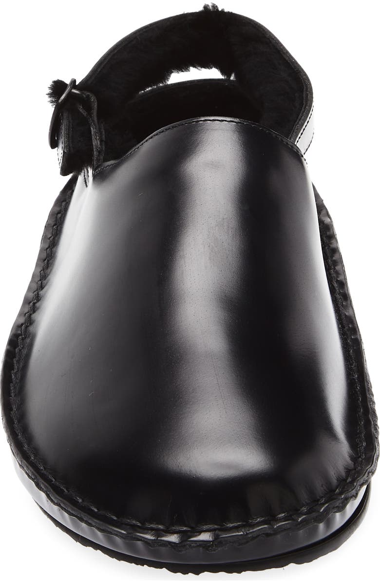 HEREU Cargol Genuine Shearling Lined Clog, Alternate, color, Black