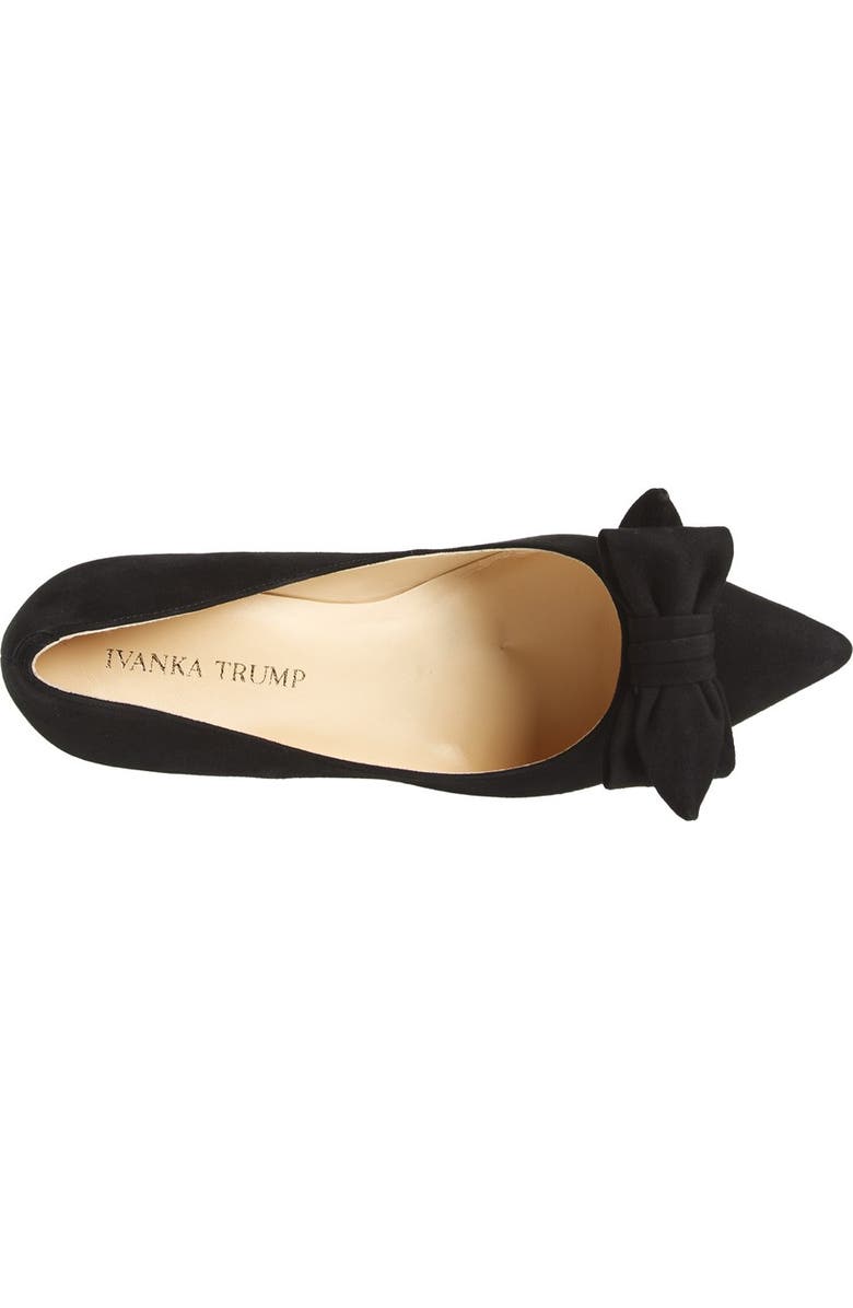 Ivanka Trump 'Benny' Pointy Toe Bow Pump, Alternate, color,