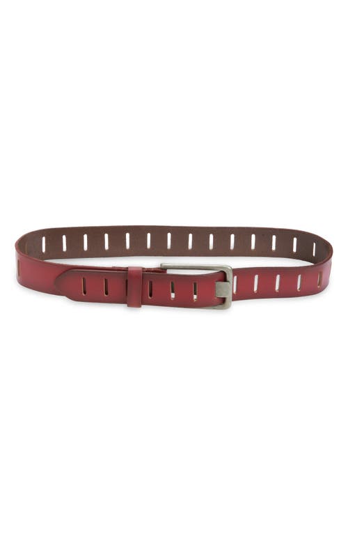 Free People We The Free Wtf Jona Leather Belt In Red
