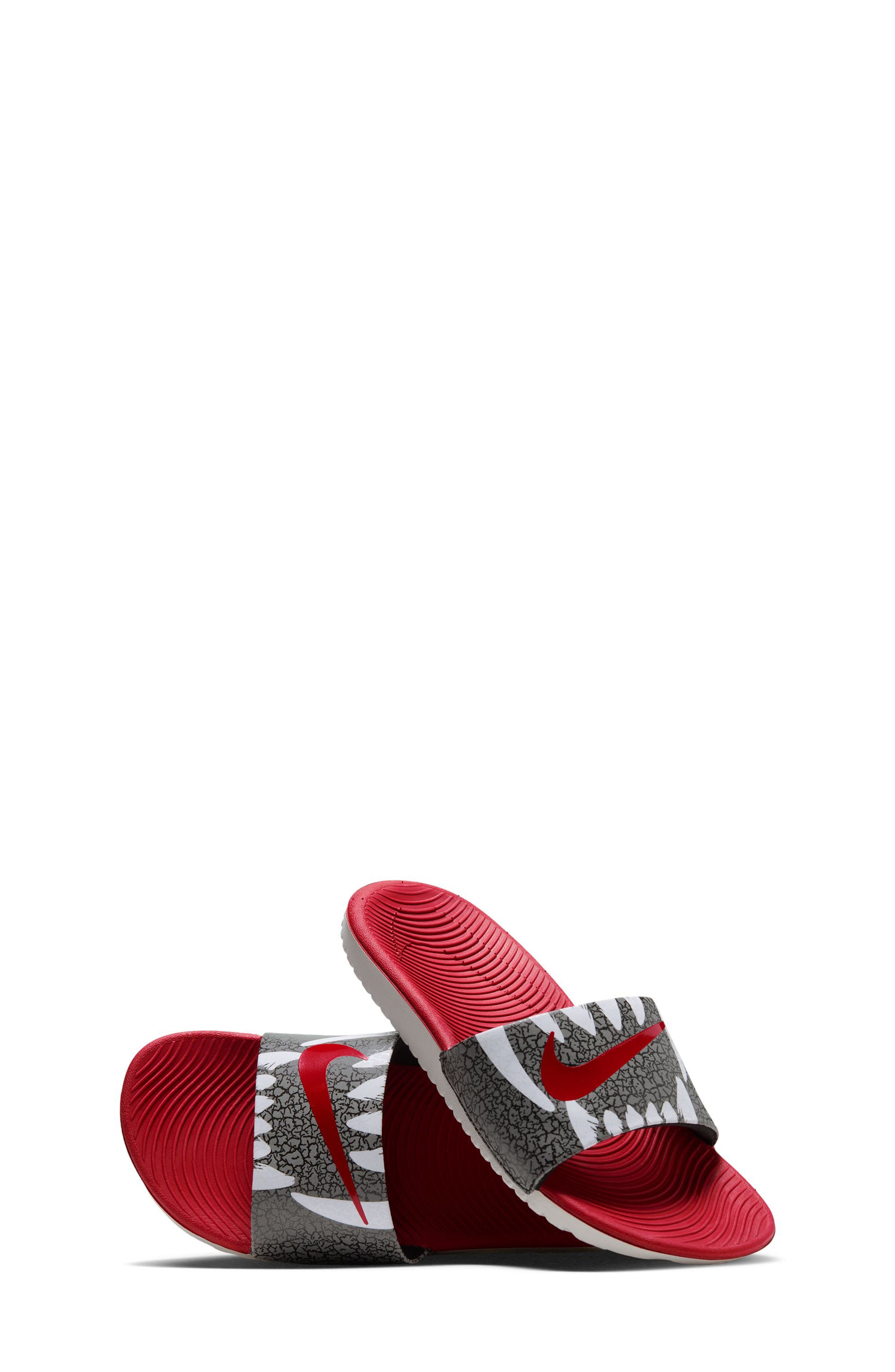 Kids' Kawa SE Slide Sandal, Alternate, color, BLACK/ RED/ PHOTON DUST/ WHITE