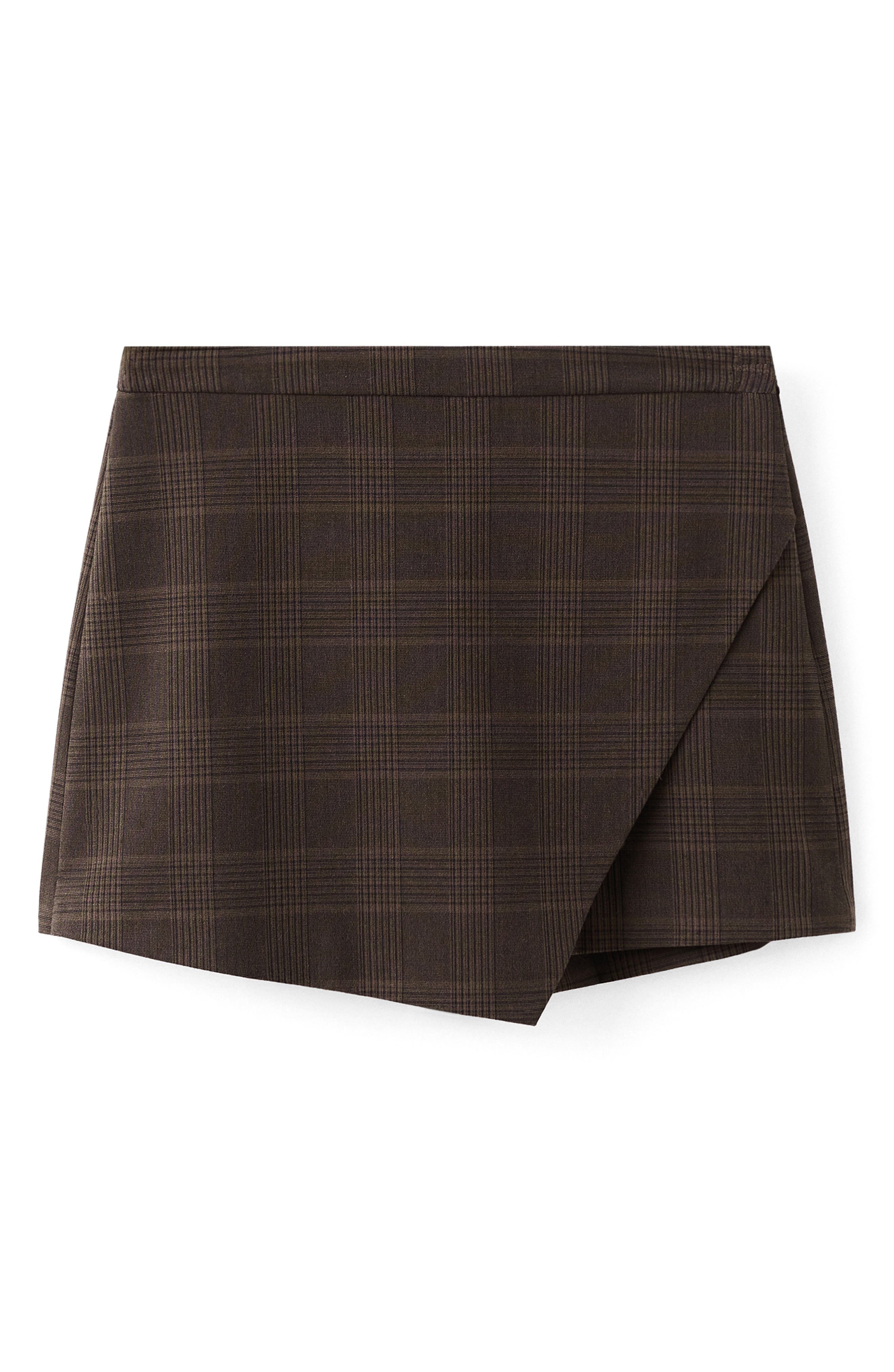 Check Asymmetric Front Miniskort - image 2