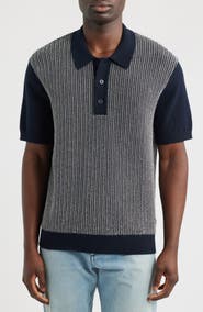 Wax London Turin Stripe Polo