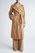 Max Mara Manuela Camel Hair Wrap Coat