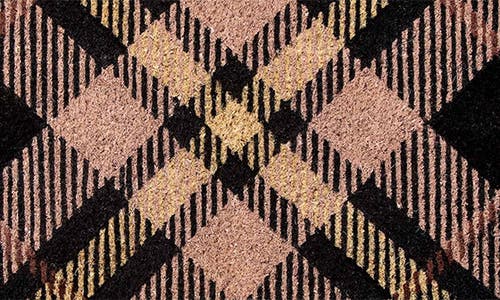 Entryways Tartan Plaid Doormat In Brown