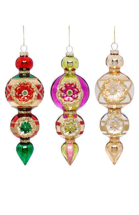 Triple Stack Drop Ornament, Box of 6