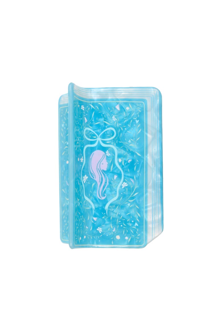 Book Club Themed Claw Clips, Main, color, Blue Portrait Book
