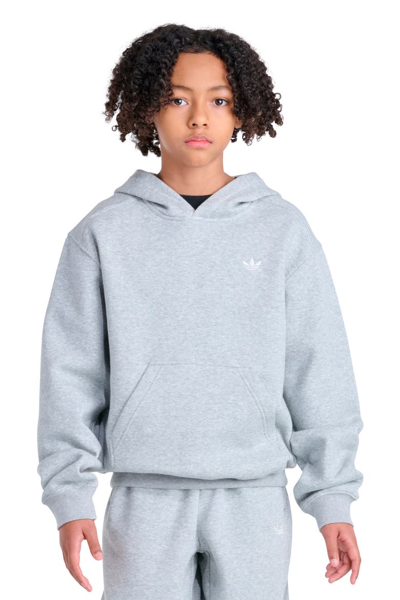 Kids' Essential Fleece Hoodie, Main, color, GREY HEATHER