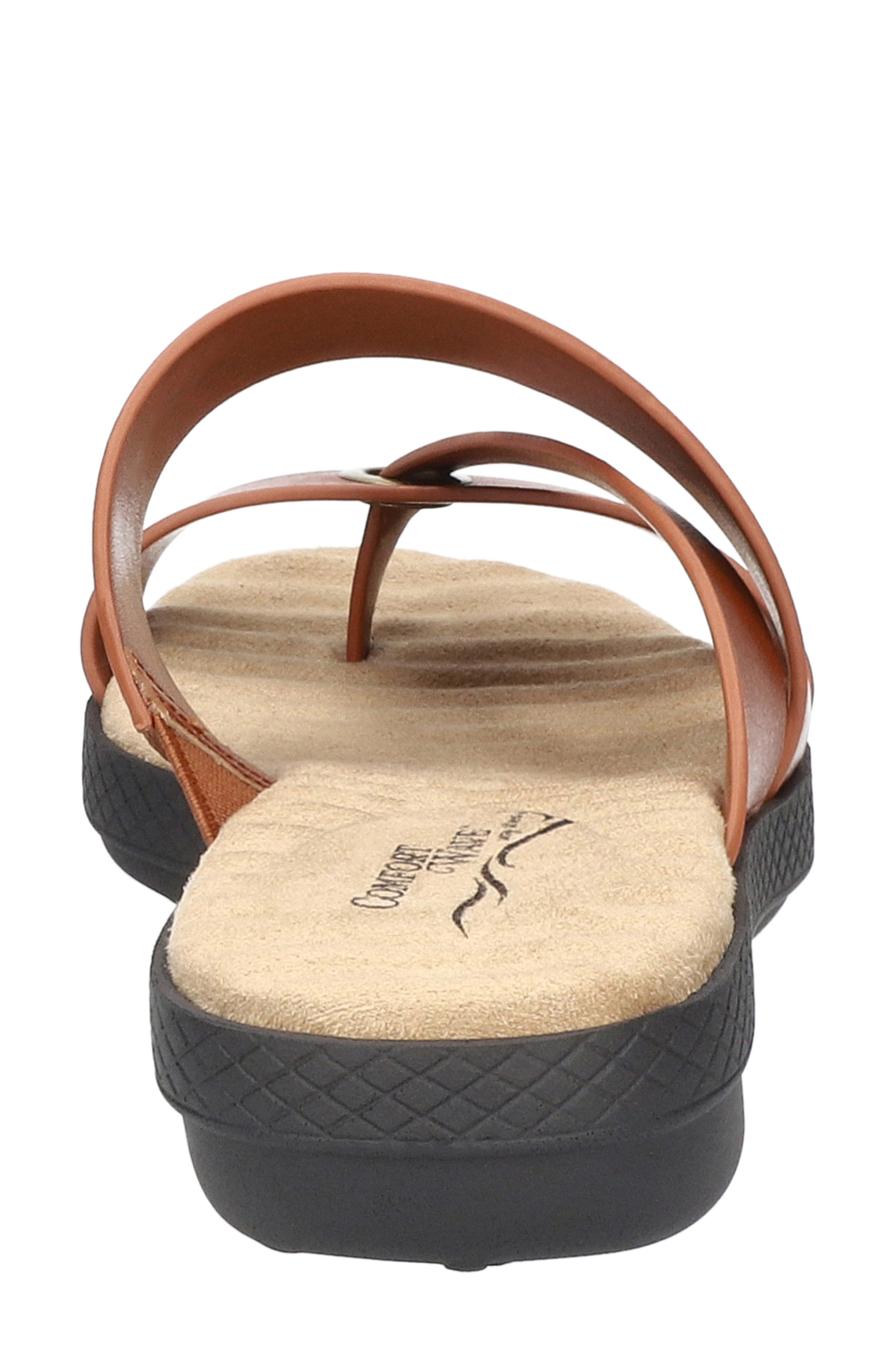 Gulf Toe Thong Sandal, Alternate, color, COGNAC
