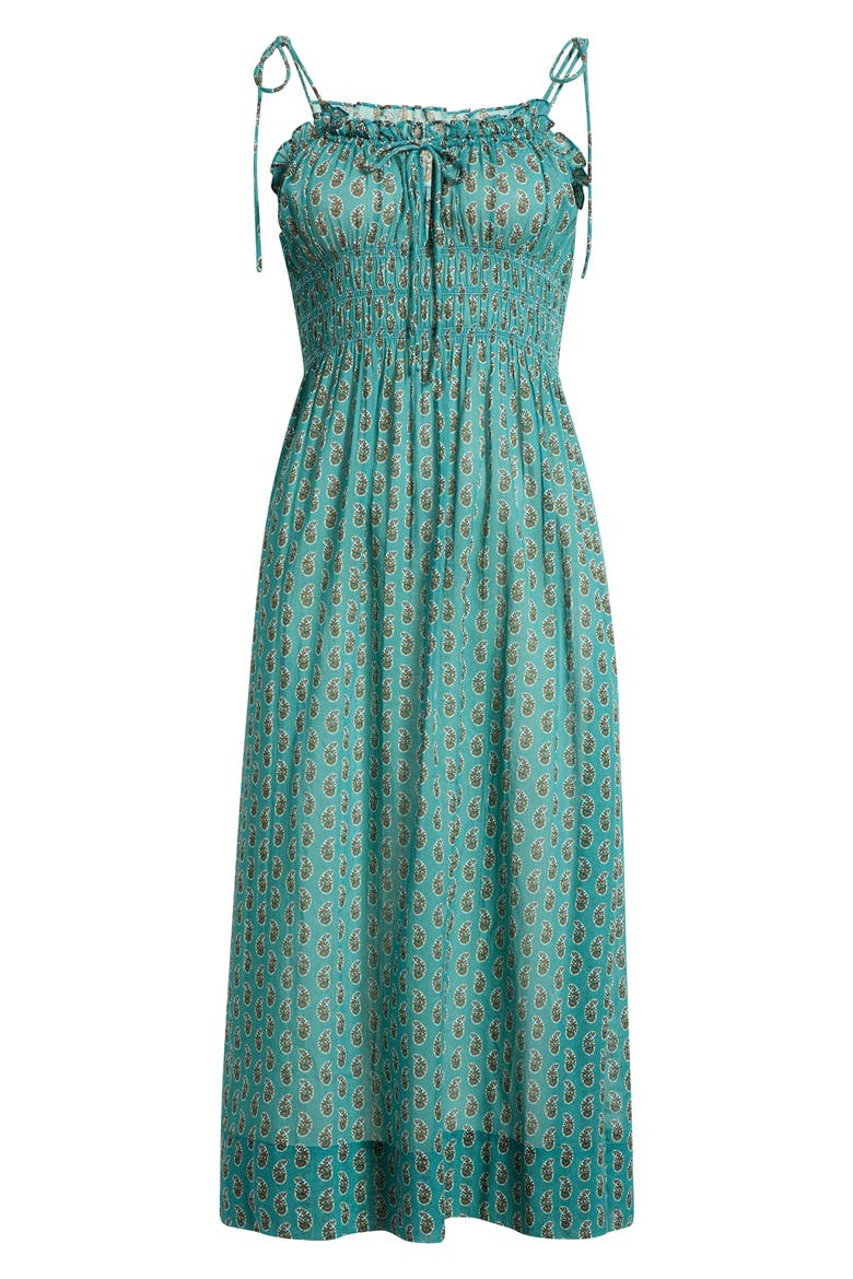 Rhoda Cotton Midi Dress, Alternate, color, ALBA PAISLEY