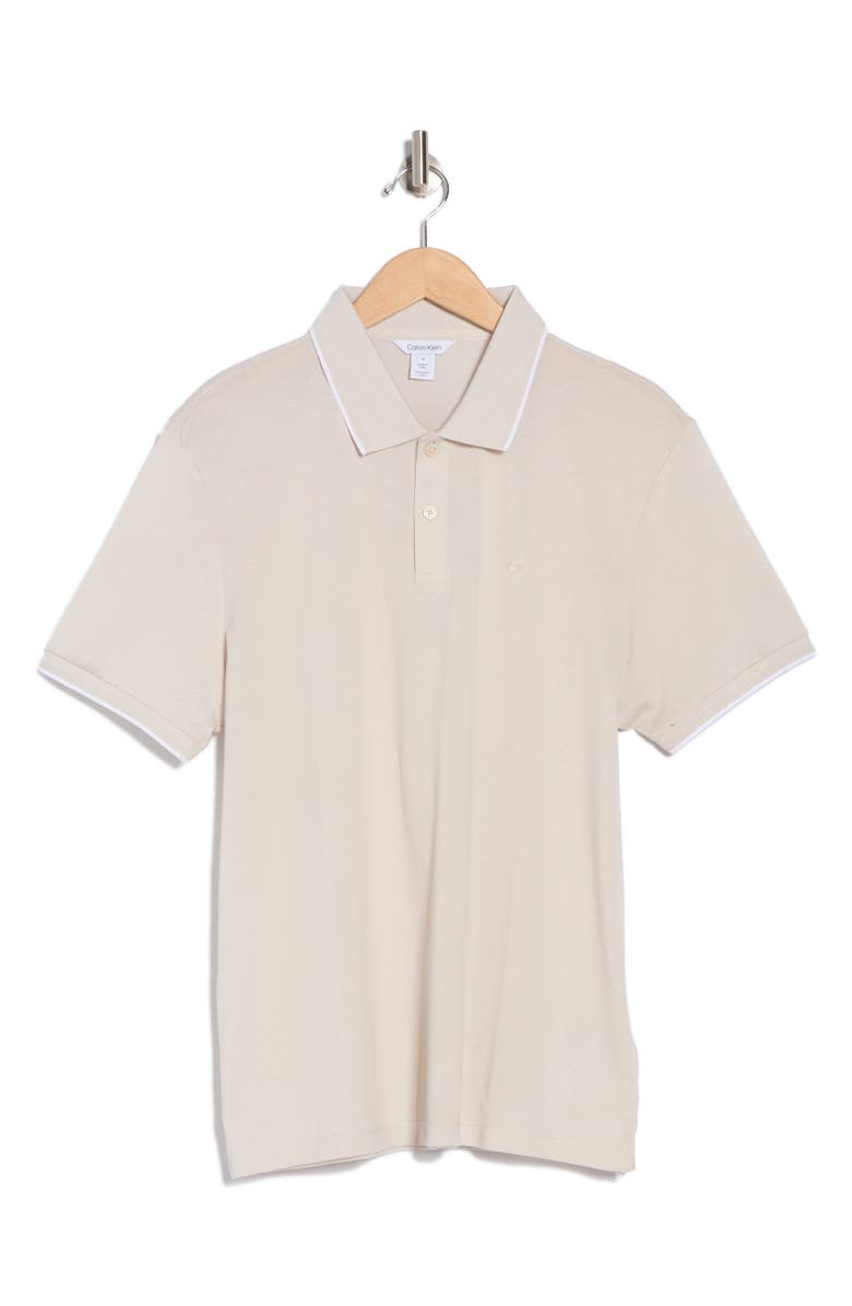 Calvin Klein Tipped Cotton Piqué Polo, Alternate, color,