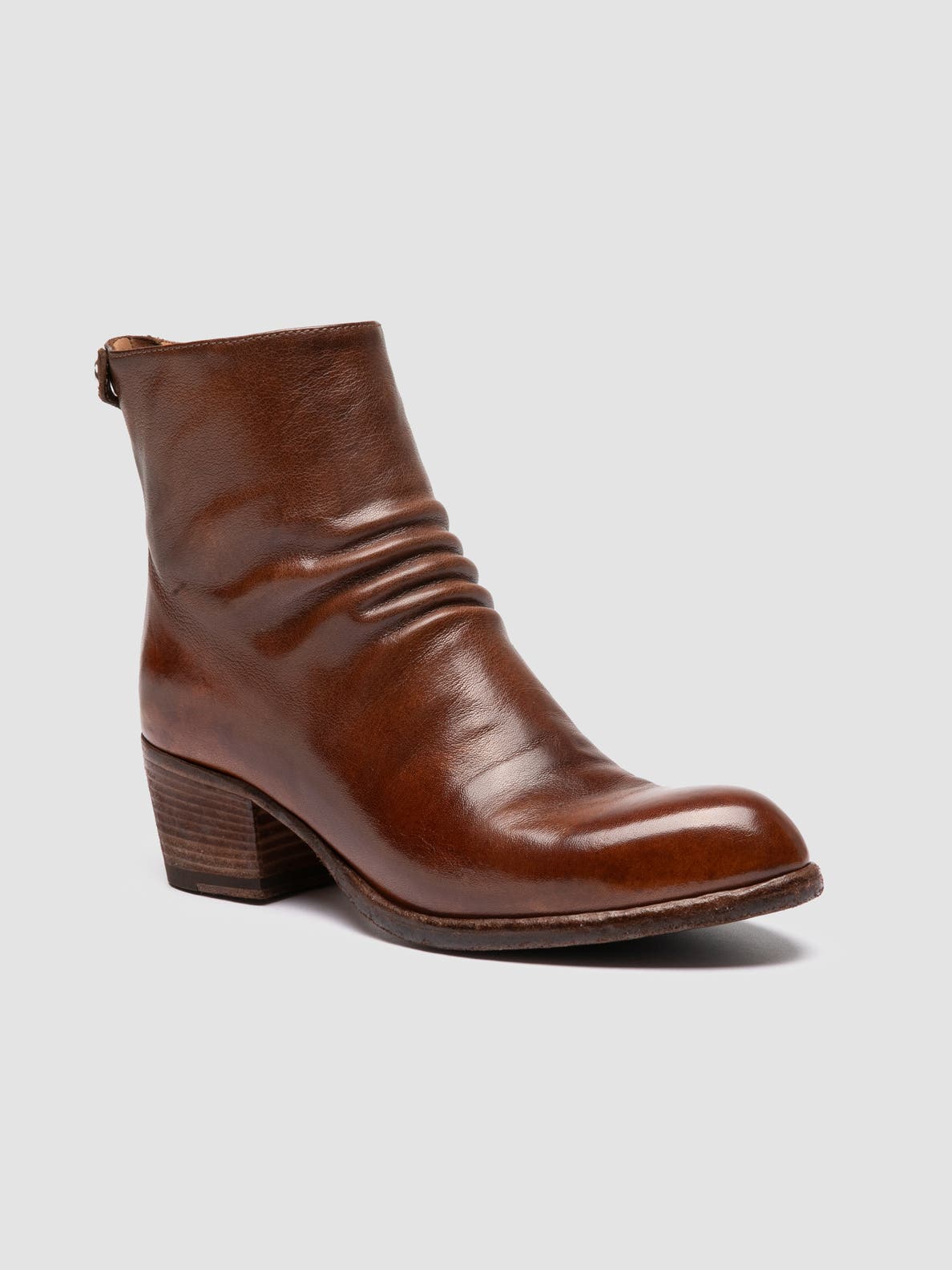 Officine Creative Wade 002 Leather Western Boots, Alternate, color, Light Brown