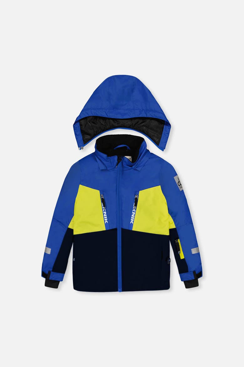 Teknik Jacket & Pants Two Piece Snowsuit, Alternate, color, Royal Blue and Yellow