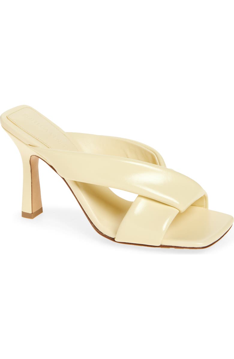 Bottega Veneta Riva Crossover Strap Sandal, Main, color, Camomile