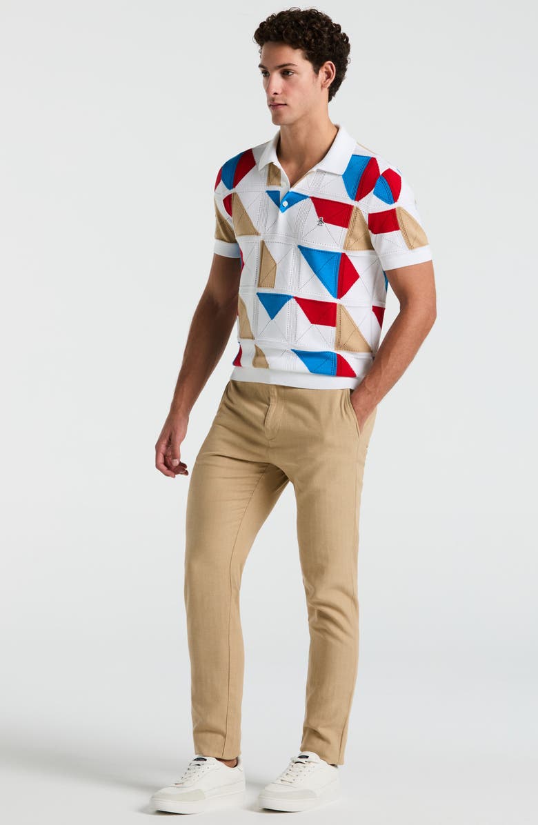 Original Penguin Multicolor Jacquard Polo, Alternate, color, 