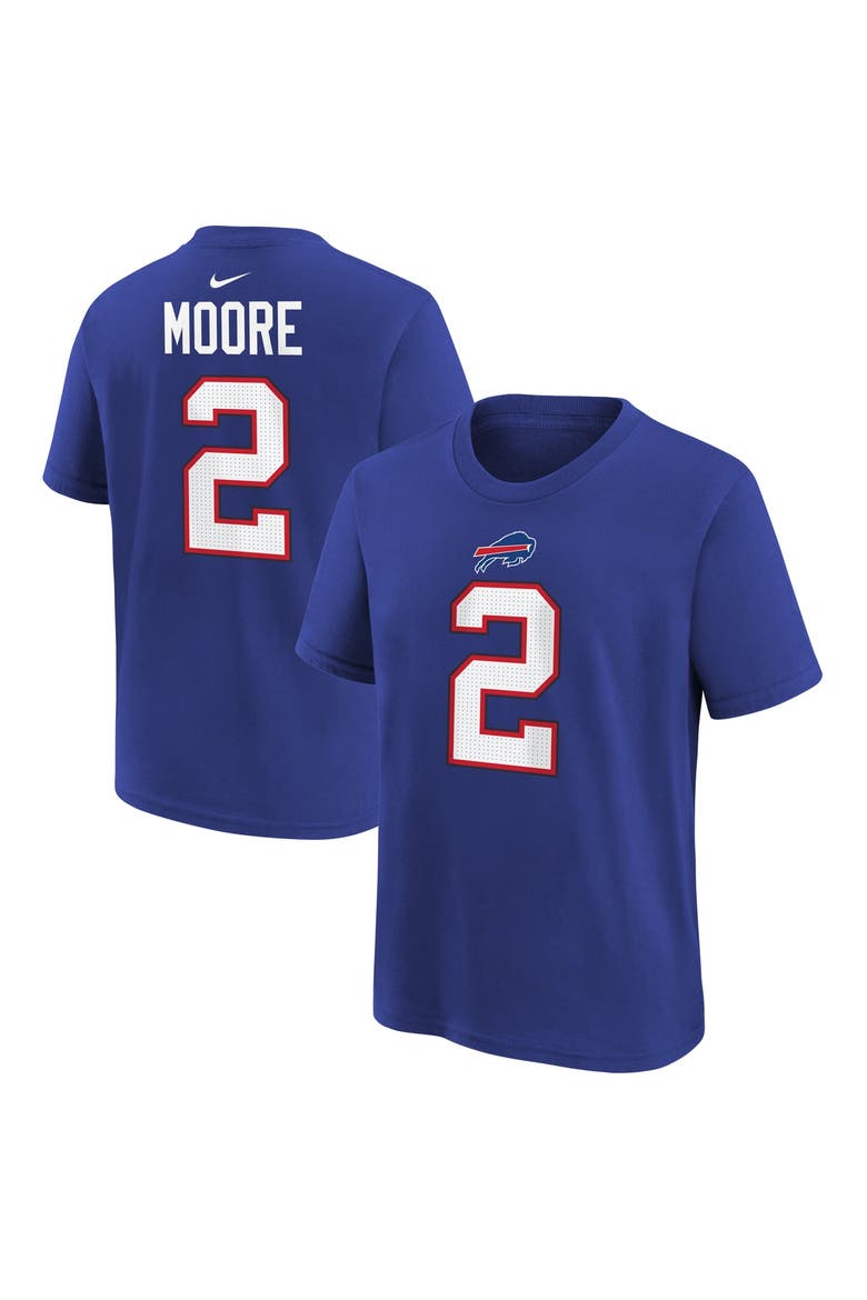 Youth Nike D.J. Moore Royal Buffalo Bills Name & Number T-Shirt, Main, color, Royal