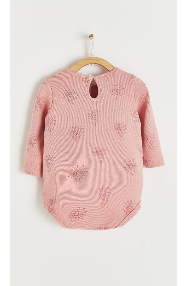 Babycottons Premium Cotton Tree Printed Long Sleeve Bodysuit For Infant, Alternate, color,