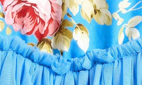 Rock Your Baby Kids' Darcy Sweetheart Tulle Sundress In Blue