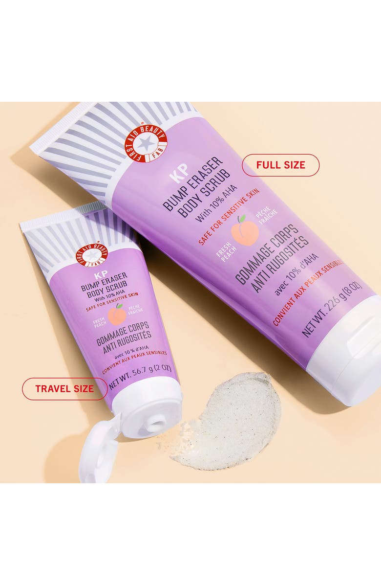 First Aid Beauty KP Bump Eraser Body Scrub with 10% AHA Fresh Peach, Alternate, color, 