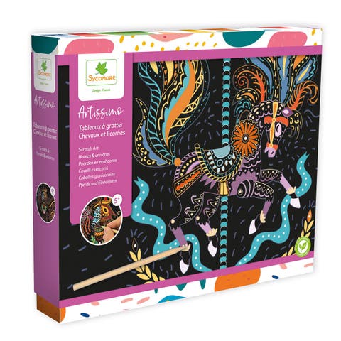 Artissimo -L Scratch Art - Horses And Unicorns - 5y+