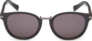 ZEGNA 51mm Round Sunglasses