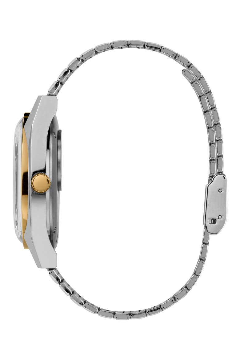 Q Timex Reissue Bracelet Watch, 38mm, Alternate, color, SILVER/ BLUE