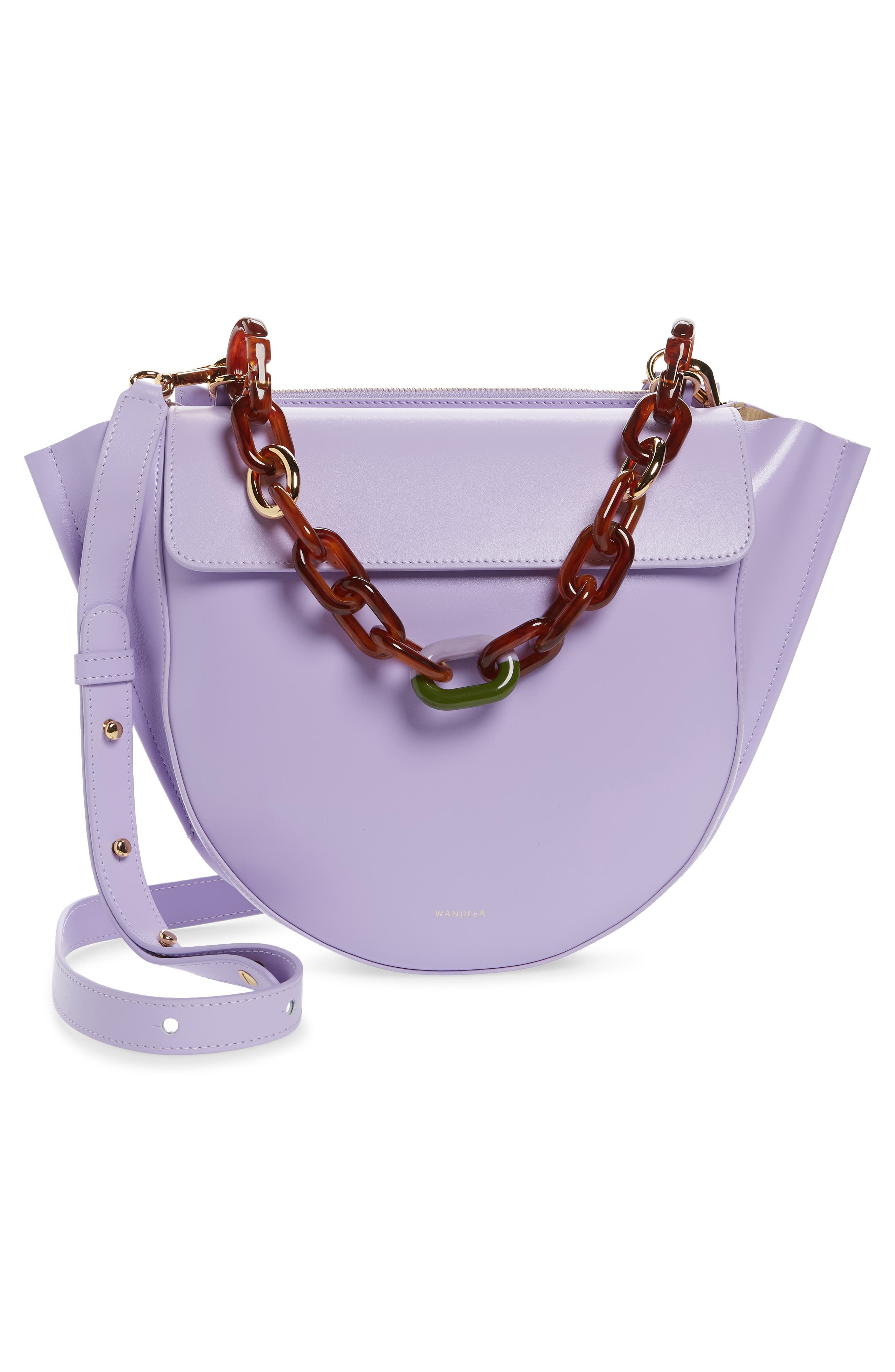 Wandler Hortensia Medium Leather Shoulder Bag, Alternate, color, 