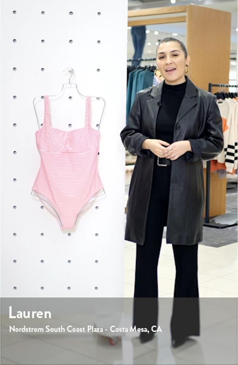 Stripe Underwire One-Piece Swimsuit, sales video thumbnail