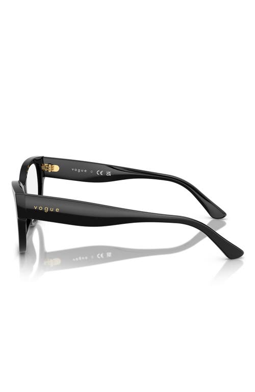 Vogue 51mm Cat Eye Optical Glasses In Black