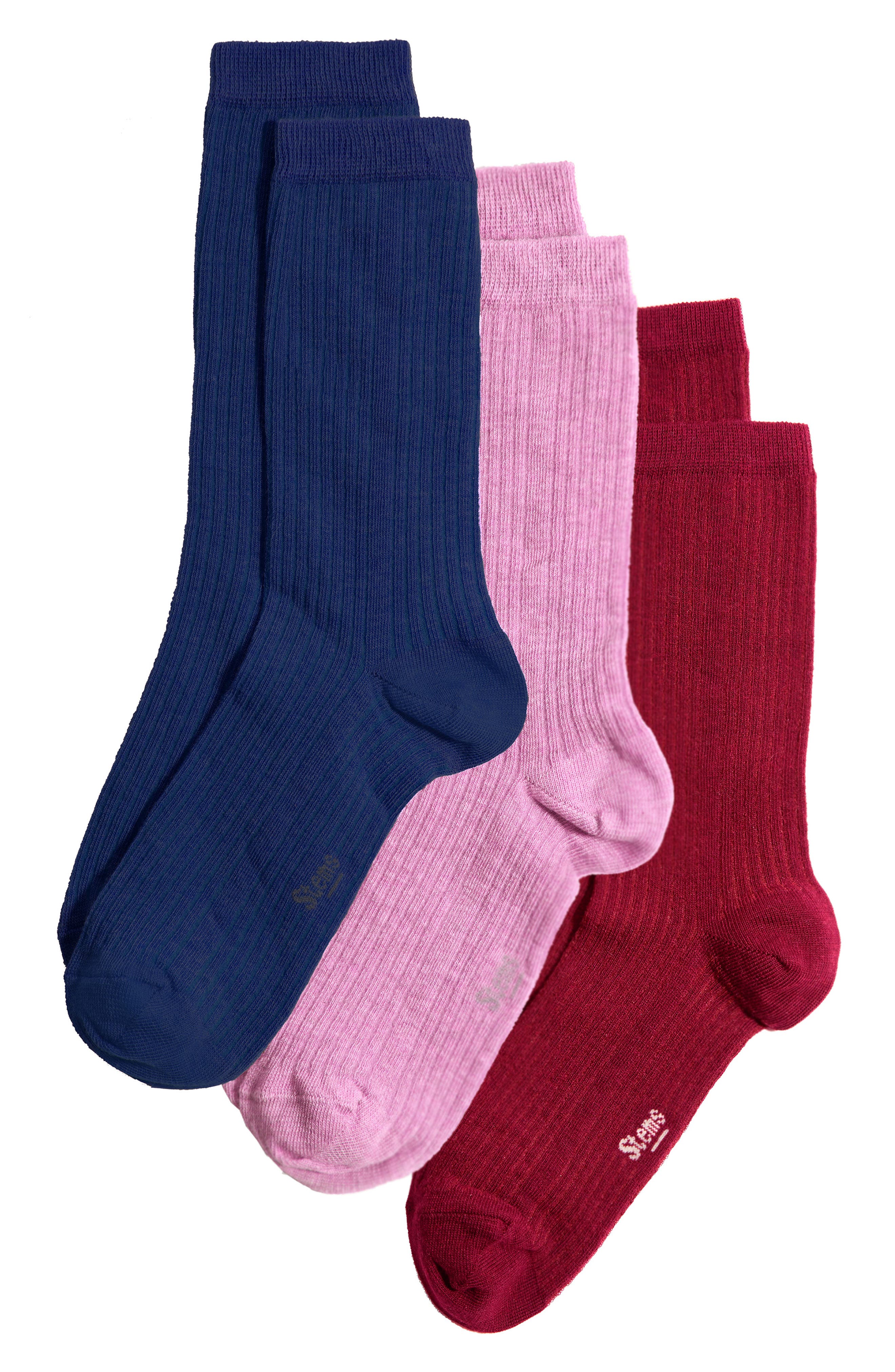 NAVY RED PETAL PINK