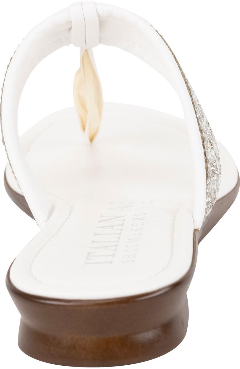 ITALIAN SHOEMAKERS Udella Flip Flop, Alternate, color, White