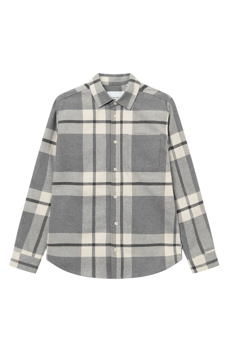 Les Deux Jeremy Flannel Button-Up Shirt, Main, color, 