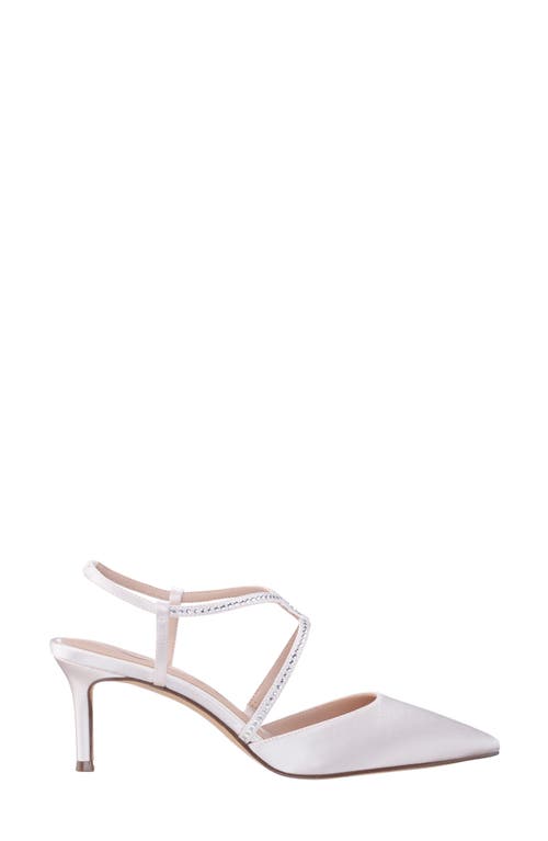 Nina Nichele Pointed Toe Pump In Ivory