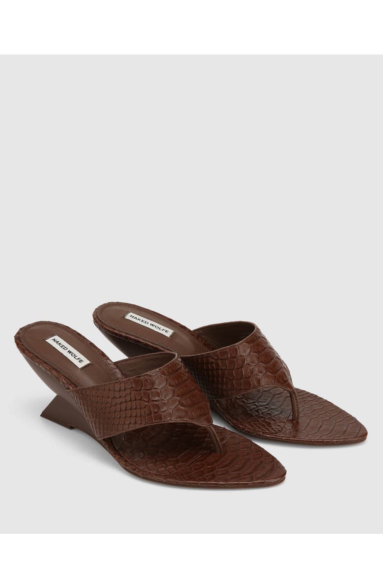 Naked Wolfe Stampede Off White Snake, Alternate, color, Brown