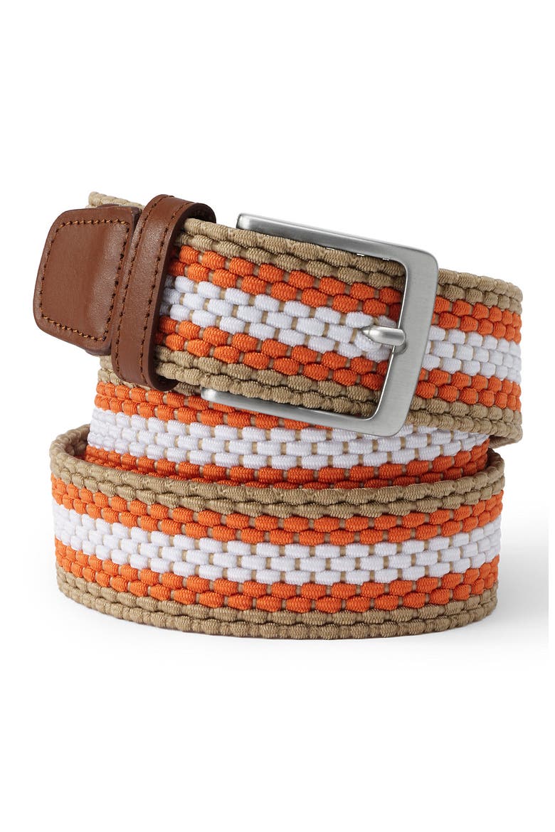 Elastic Braid Belt, Main, color, Khaki Desert Clay Stripe
