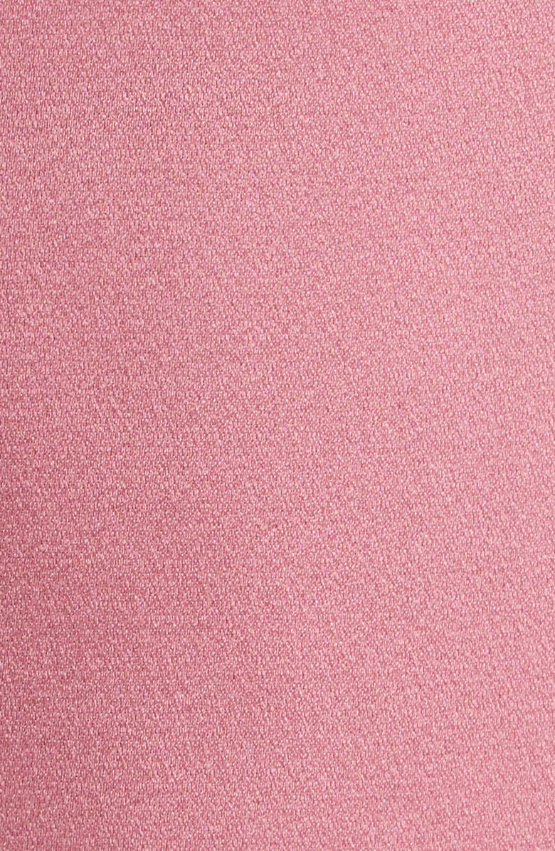 Valentino Lace Trim Satin Cady Slip Skirt, Alternate, color, Dusty Rose