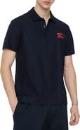 Burberry Cross Stitch EKD Cotton Polo Shirt
