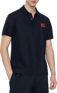 Burberry Cross Stitch EKD Cotton Polo Shirt