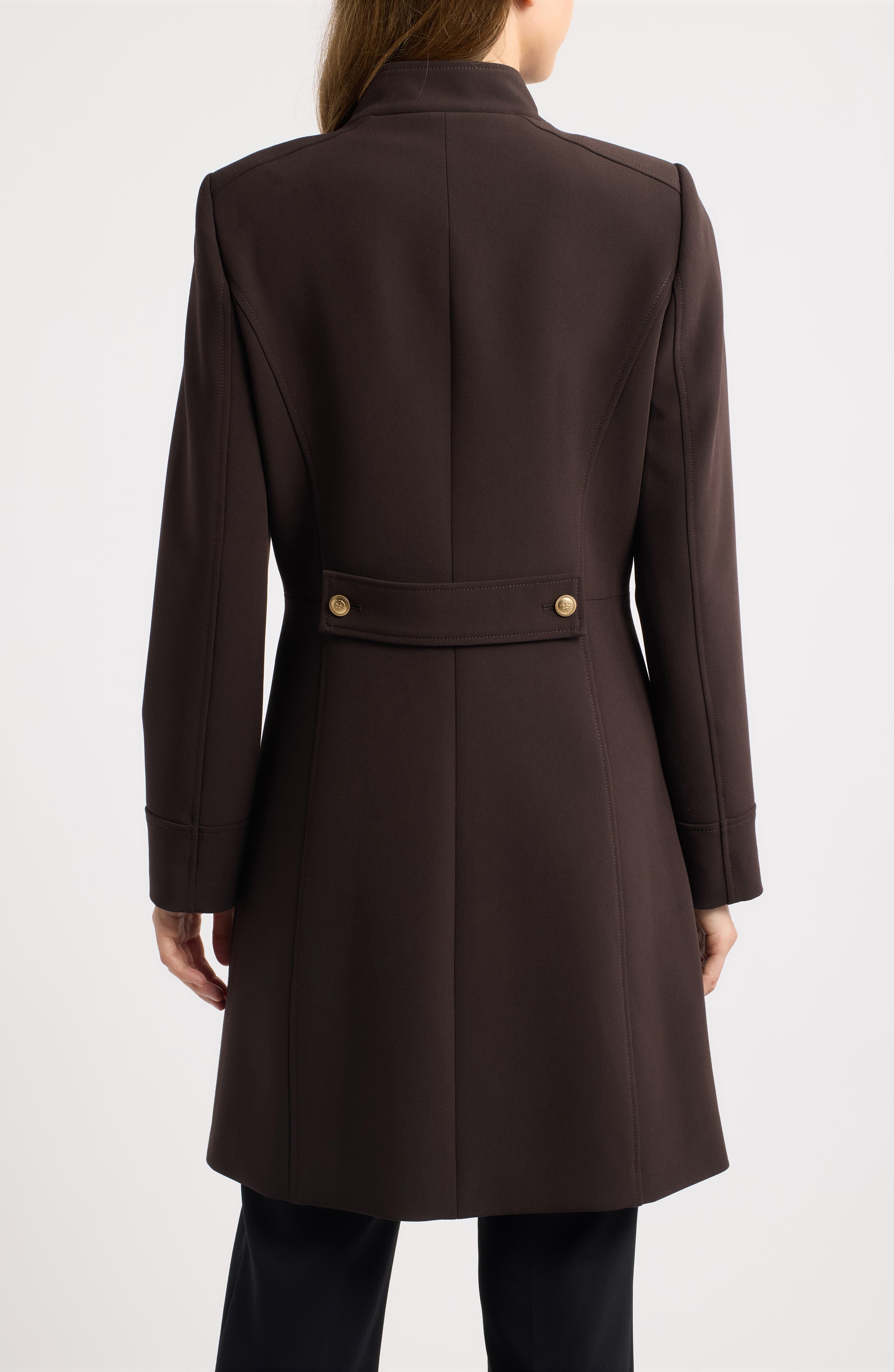 Tahari ASL Military Double Breasted Coat (Women) | Nordstrom