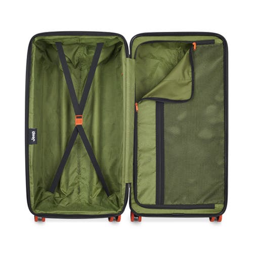 Jeep Jh002b Checked-large 29 Inch Hardside Expandable Luggage With Spinner Wheels In Sand
